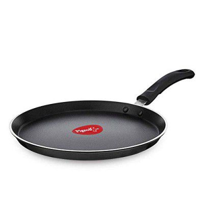 Pigeon Special Non Induction Base Aluminium Non Stick Flat Tawa, 270mm, Cookware with 3mm width, Black