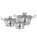 Pigeon Stainless Steel Casserole with Lid Cookware Set...