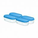 Pigeon StakBox 0.5 Litre (Set of 4) Storage for Kitchen - Blue...