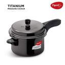 Pigeon Titanium Hard Anodized Pressure Cooker - 5 Litres...