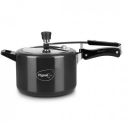 Pigeon by Stovekraft Titanium Induction Base Inner Aluminium Pressure Cooker, 5 litres, Black, Standard (12422)...