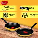 Pigeon Twin Pack Non-Stick Tawa & Fry Pan Cookware Combo - Yellow...