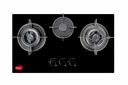 Pigeon Twinspark Hob 3 Burner Multi Spark Integrated Auto Ignition With Forged Burners - Black...