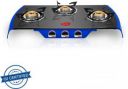 Pigeon Ultimate 3 Burner Gas Stove Glass Manual Gas Stove  (3 Burners)...