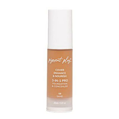 Pigment Play 3-In-1 Foundation & Concealer: Cover + Enhance + Nourish - 01 Light Natural (08 Sand)