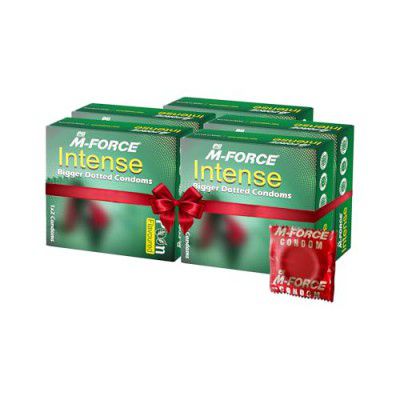 Pii M-Force Intense Dotted Condoms for Men – (Pack of 5 – 10 Condoms)