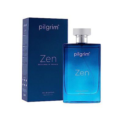 Pilgrim Men Zen Liquid Perfume (Eau De Parfum) With Aqua Notes & Aromatic Vetiver - 100 Ml