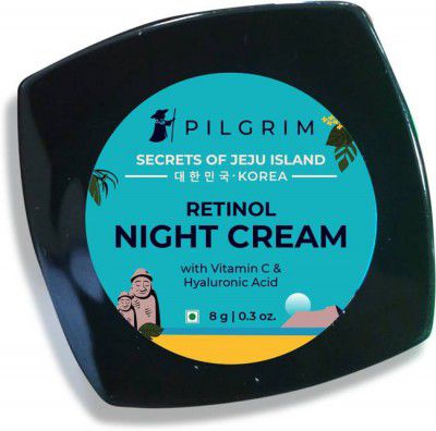 Pilgrim Retinol Night Cream with Vitamin C | Anti Ageing | For Wrinkles & Fine Lines (8 g)
