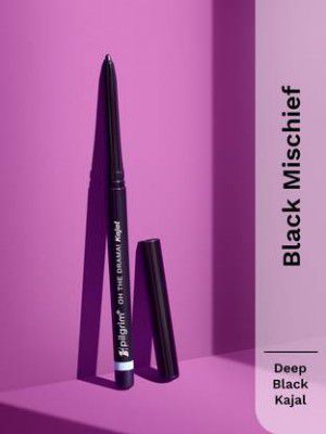 Pilgrim Smudge-proof Kajal Argan Oil | Lasts up to 12 hrs (Black Mischief, 0.35 g)