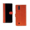 Pinaaki Enterprises Samsung Galaxy M01 Case | Premium Leather Finish | with Card Pockets | Wallet Stand |Complete Protection Cover for Samsung Galaxy M01 - Camel and Black...