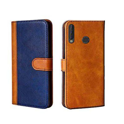 Pinaaki Enterprises Tecno Spark Power Flip Case | Premium Leather Finish | with Card Pockets | Wallet Stand |Complete Protection Flip Cover for Tecno Spark Power Beige