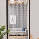 PINDIA 1 Pc Decorative Heart Curtain Room Door Curtain - White 6Ft...
