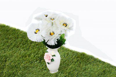Pindia Artificial Flower Real Touch Daisy Bud Bouquet Flower Bunch For Home Décor