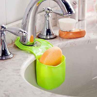 Pindia Convenient Sponge Holder Sink Holder Soap Dish Clean & Dry Soap Holder Kitchen Gadget Organizer