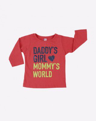 PINK N BLUE Typographic Print Crew-Neck T-shirt