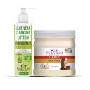 Pink Root Aloe Vera Cleansing Milk 200ml With Garlic Hair Mask 500gm...