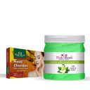 Pink Root Green Apple Massage Gel 500ml with Haldi Chandan Facial Kit...