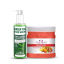 Pink Root Green Tea Pore Cleansing Face Wash 100ml with Fruit Gel Beautifying Gel Enriched with natural fruits for soothing...