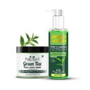 Pink Root Green Tea Scrub with Facewash 100gm each, Combo Pack...