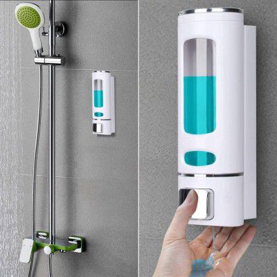 Pink Tokri LMX Dispenser for Liquid/Lotion/Sanitizer Wall Mounted 450 ml Gel, Lotion, Soap, Shampoo, Liquid Dispenser  (White)