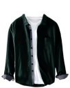 Pinkmint Men Cotton Soild Spread Collar Long Sleeve Shirt Formal Wear...