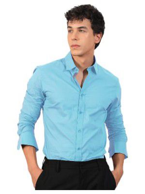 Pinkmint Mens Long Sleeve Button Down Shirt for Men Collared Casual Formal Soild Shirt