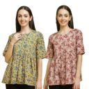 Pinkmint Top's for Women ll Combo Regular Fit Girls Tops ll Casual Wear (Pack of 2)...