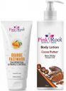 PINKROOT Orange Face Wash 100ml With Cocoa Butter Body Lotion 200ml (2 Items in the set)...