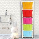 Pinkwhale 5 Compartments Plastic Modular Drawer (Multicolor)...