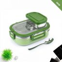 Pinkwhale Steel Delicious 2 Container Lunch Box With Steel Spoon Carry Handle 2 Containers Lunch Box (1200 ml, Thermoware)...
