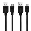 Pinnaclz A-250MU Micro USB Sync & 2A Fast Charging Cable, Made in India, 480Mbps, 1 Meter Long USB Cable for Micro USB Devices (Black)...
