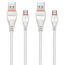 Pinnaclz Original Combo of 2 Micro USB Fast Charging Cable, 1.2 Meter Made in India (Pack of 2)...