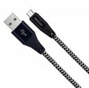 Pinnaclz Pace 500MU Extra Tough Unbreakable Braided Micro USB Cable 1.2 Meter (Black)...