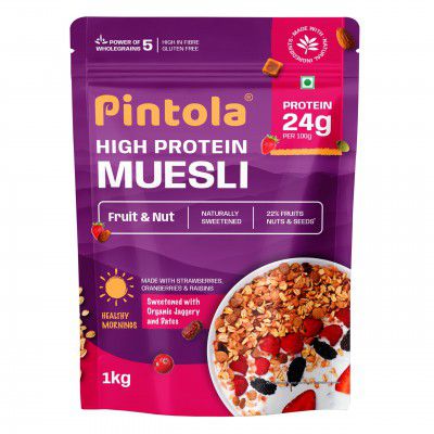 Pintola 24g High Protein Muesli, Fruit & Nut, 1kg