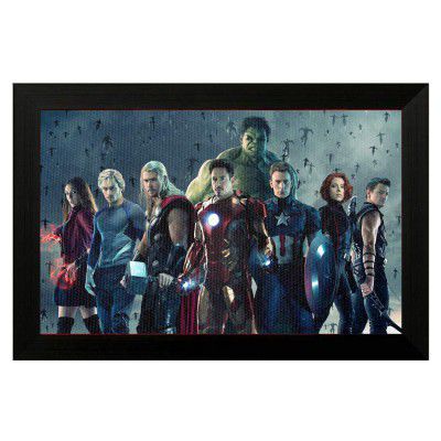 Pintura Avengers Canvas Painting (Wood, 50.8 cm x 2.54 cm x 35.56 cm, CT- Pintura-canS1-095)