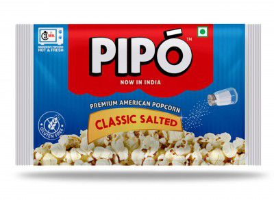 PIPO Microwave Popcorn, Classic Salted Pouch, 90 g