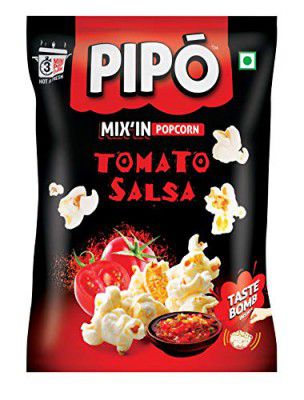 PIPO Mix'in Instant Popcorn with Taste Bomb, Tomato Salsa Pouch, 60 g