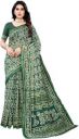 Pisara  Printed Daily Wear Cotton Silk Saree  (Green)...