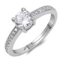 Pissara 925 Sterling Silver Cubic Zirconia Finger Ring For Women And Girls|with Authenticity Certificate, 925 Stamp & 6 Months Warranty...