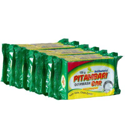 Pitambari Anti-bacterial Dishwash Bar - 150g x 12