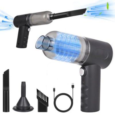 Pivalo 3-in-1 Vacuum Cleaner USB Rechargeable Wireless Handheld Mini Car Vaccum-Cleaners (Black, Pack of 1) PV-AS228