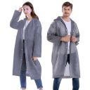 Pivalo EVA Waterproof Rain Coat Hooded Outdoor Water Resistant Suit Portable Men and Women (1 Pc, Grey)...