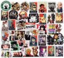 PIXELARTZ Random Anime Aesthtic Manga DIY Vinyl Stickers for Laptop, Skateboard, Luggage, Snowboard, Refrigerator, Toys, Car, Bikes, Phones, Guitar (Multicolor)...
