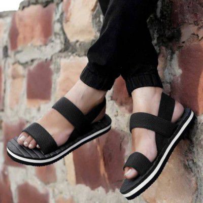 PKKART  Men Black Sandal