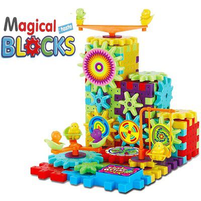 Planet of Toys Boys and Girls 81 Pcs Building Blocks for Kids