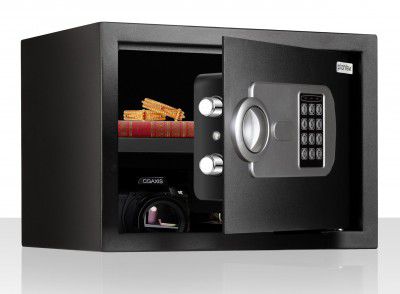 Plantex 23 Litre Safe Locker | 2 Years Warranty By Plantex - Black
