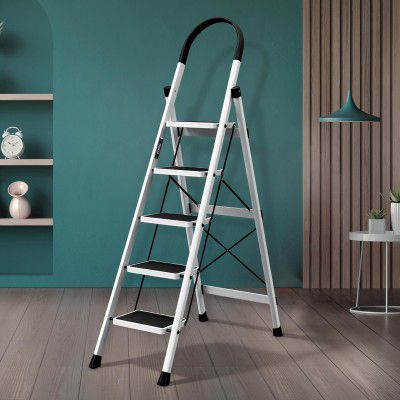Plantex Ladder for Home/5 Step Steel Ladder 