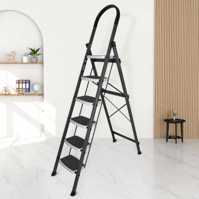 Plantex Ladder for Home/6 Step Steel Ladder 