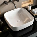Plantex Platinum Ceramic Wash Basin/Basin for Bathroom(White, 16 x 16 x 5 Inch)...