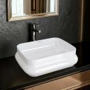 Plantex Platinum Ceramic Wash Basin/Washbasin for Bathroom/Tabletop Wash Basin with 10 Years Glaze Warranty by Plantex/ (Glossy White - 18 x 14 x 5 Inch)...